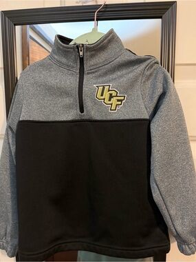 Rivalry Threads UCF Knights Black and Gray Quarter-Zip Pullover
